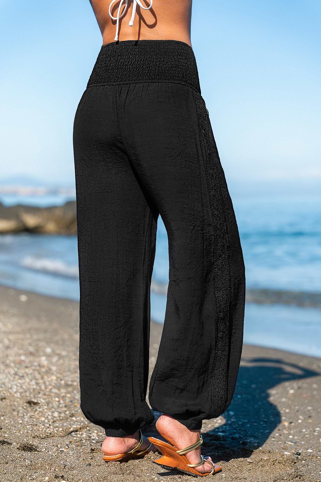 Dusky Shores Black Cover-Up Pants