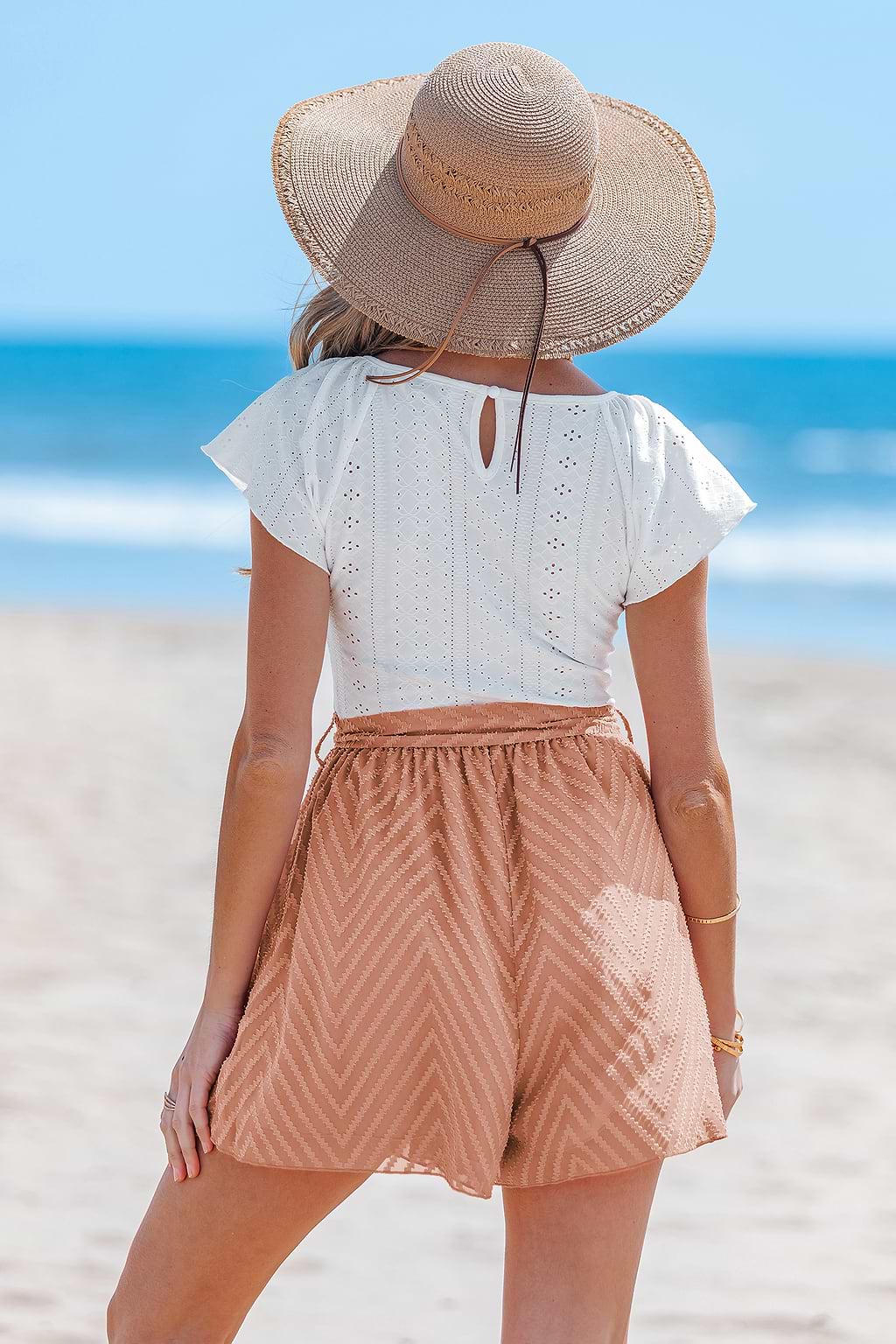 Combishort bicolore manches courtes