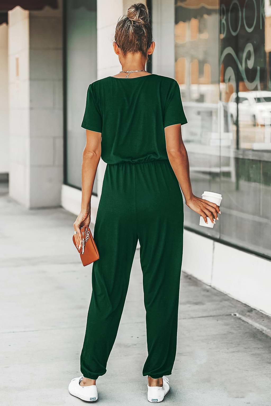 Quiet Luxe Green Jumpsuit