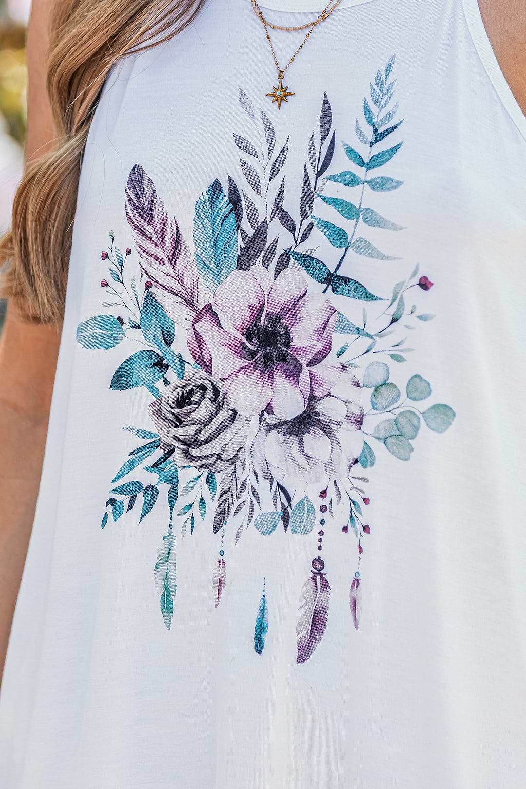 Pressing Flowers Graphic Top