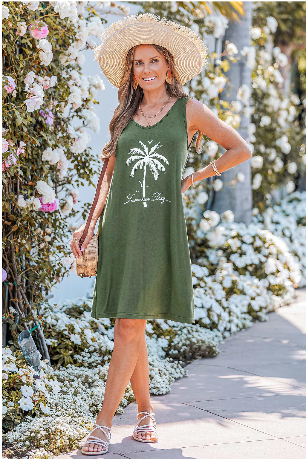 Summer Paradise Green Midi Dress