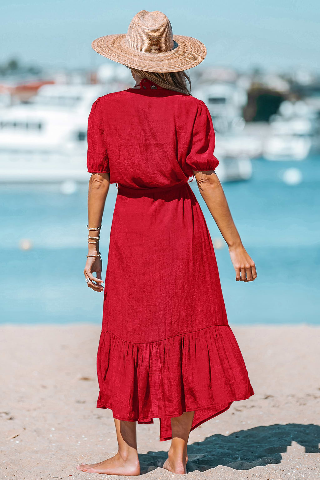 Citrus Kiss Red Cover-Up Kimono
