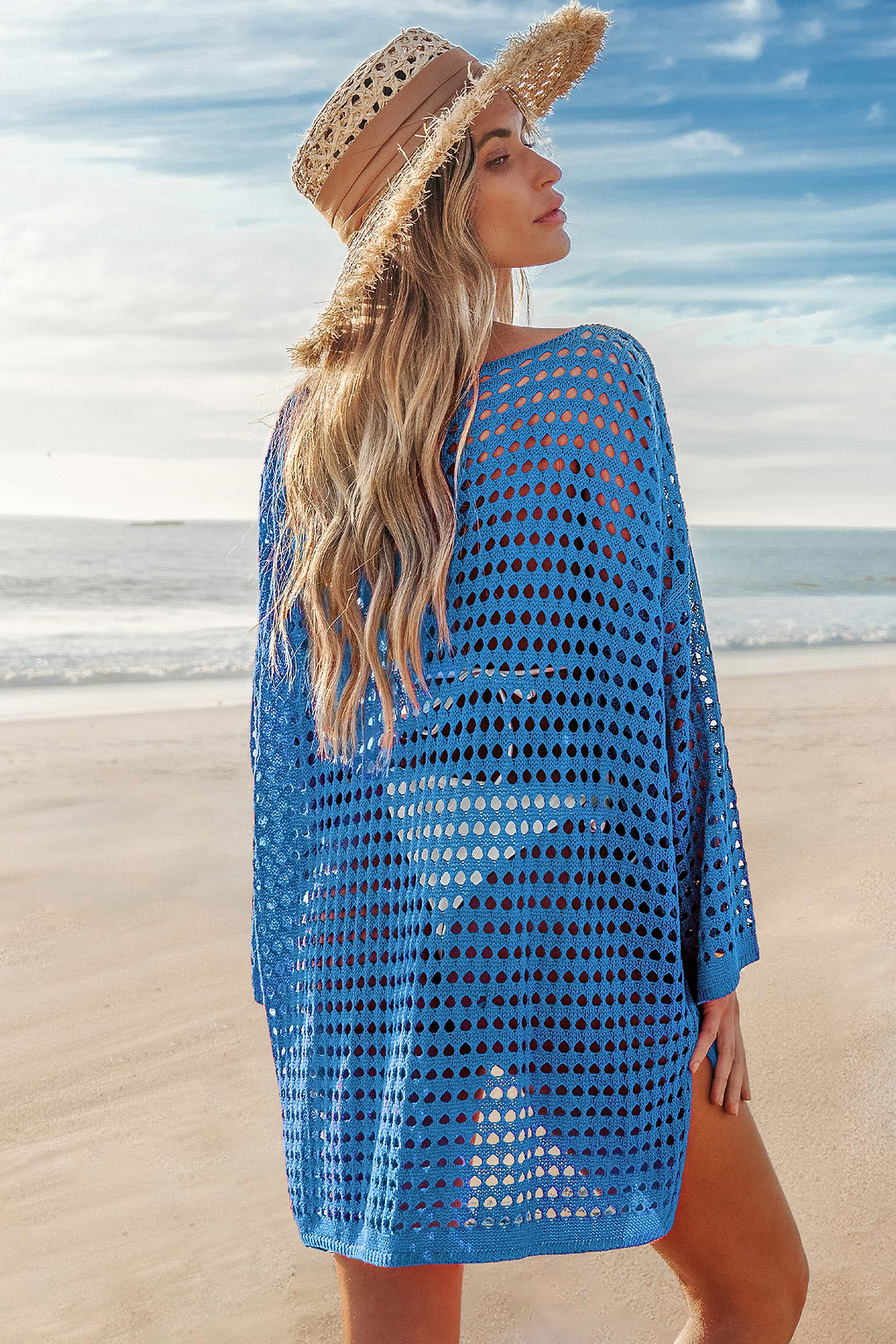 Lapis Cove Blue Cover-Up Top