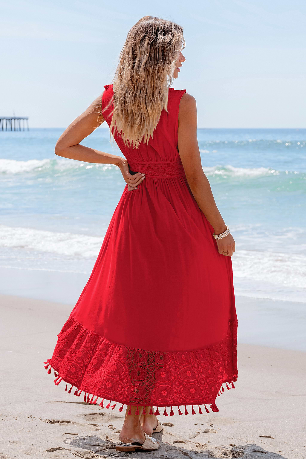 Ruby Daze Red Midi Dress