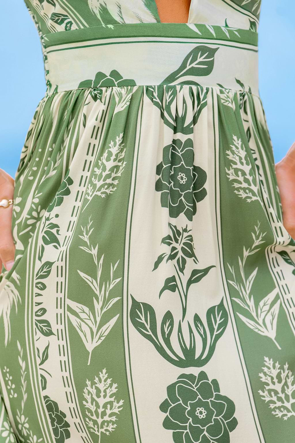 Garden Glow Ornate Maxi Dress