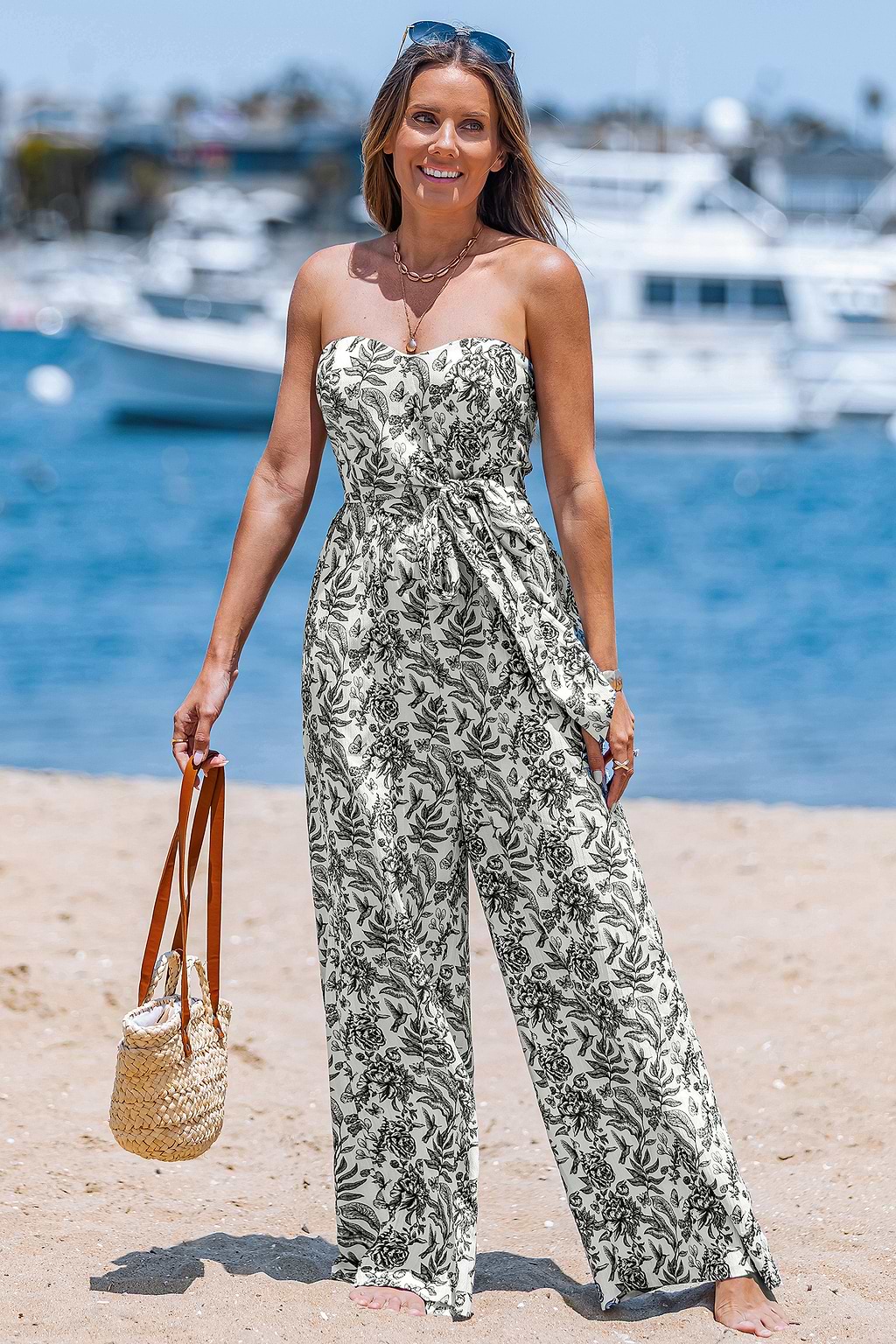 Noir Enchantment Floral Jumpsuit
