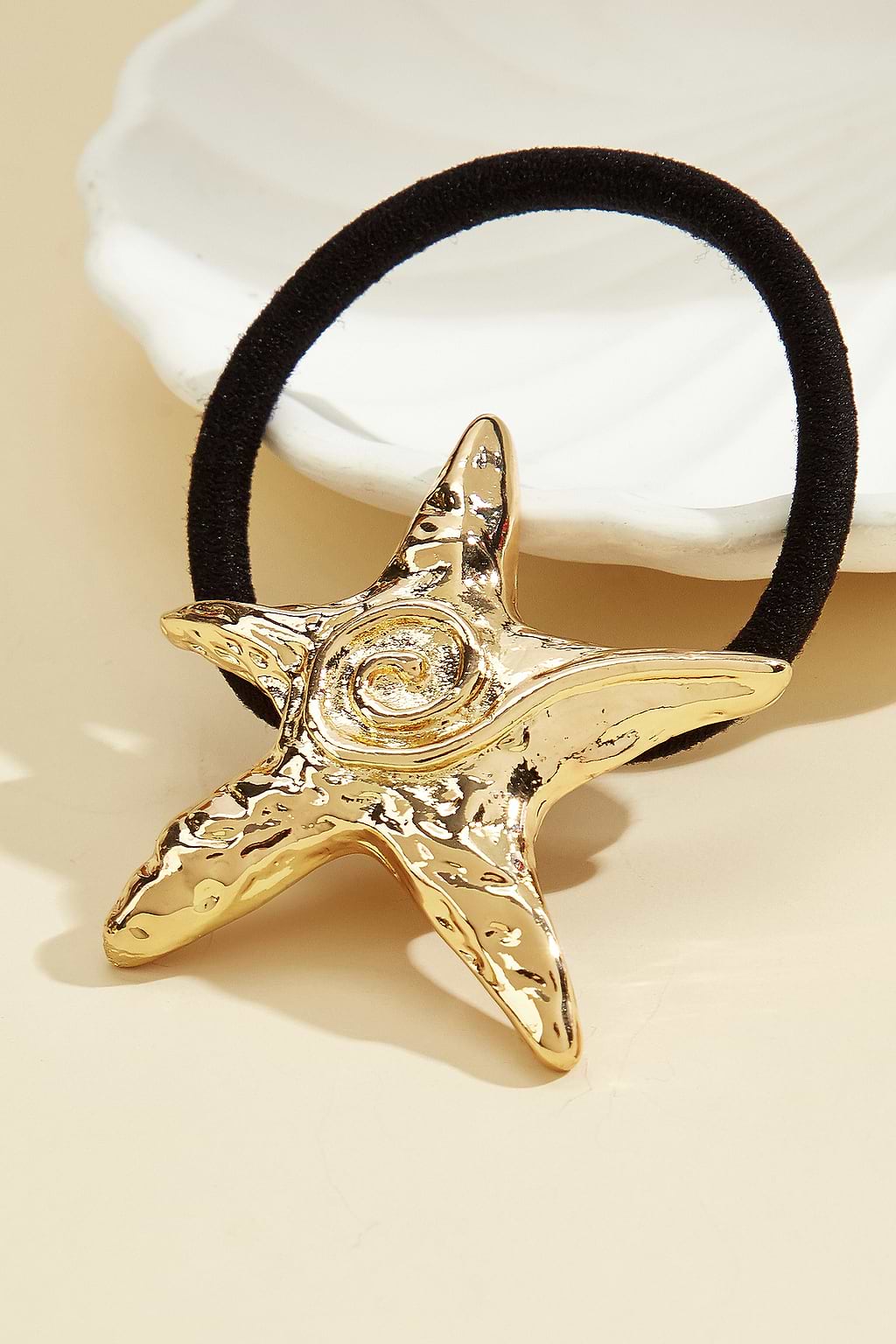 Goma elástica para el cabello en tono dorado Starry Tide