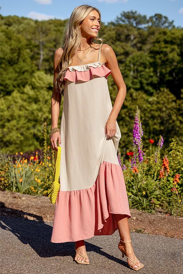 chinese dress ladies Raspberry Stretch Satin Long Dress With Wrap-Over Slit And Lace-Up Bac main image 1