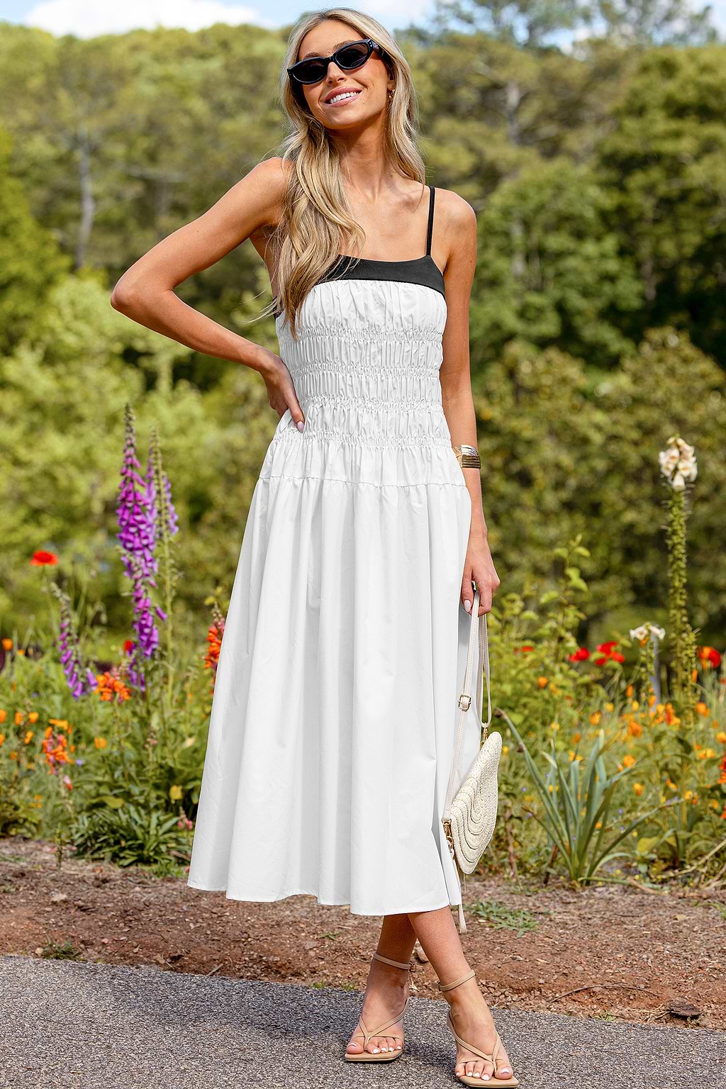 SoHo Princess White Maxi Dress