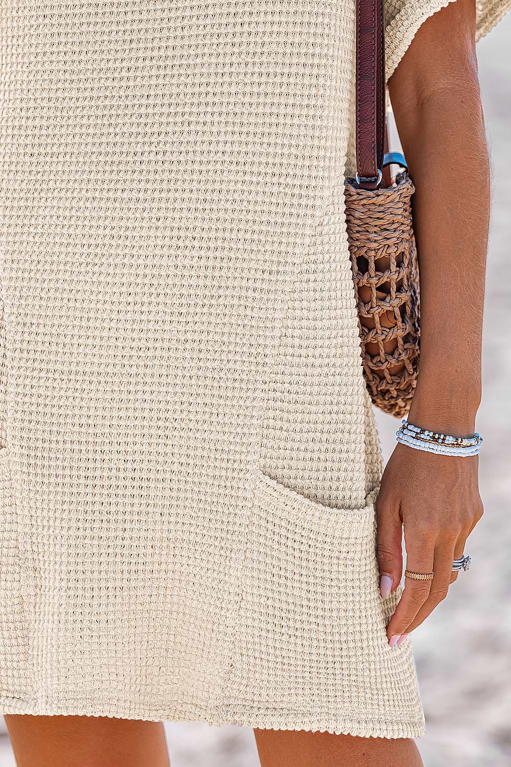Mini abito beige Dreamy Tides