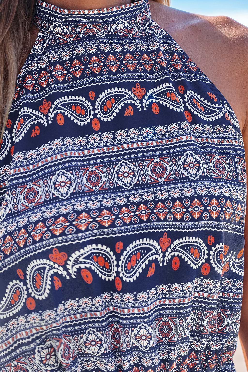 Midnight Tales Paisley Midi Dress