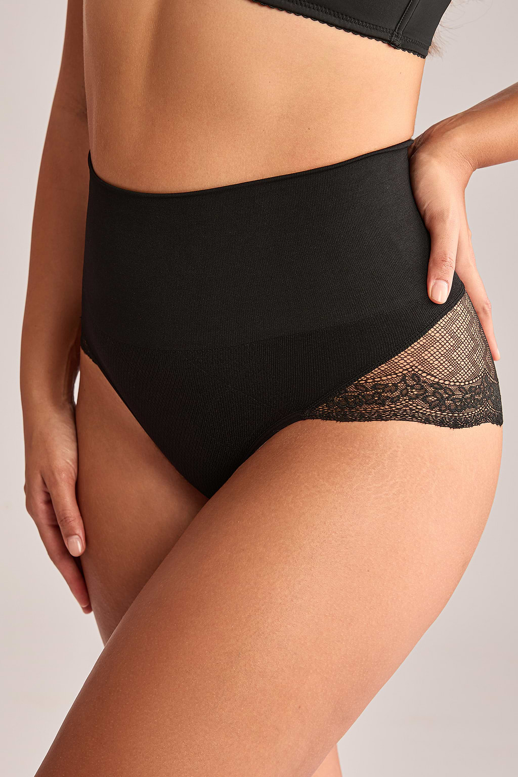 Smooth Contour Black Shapewear Briefs