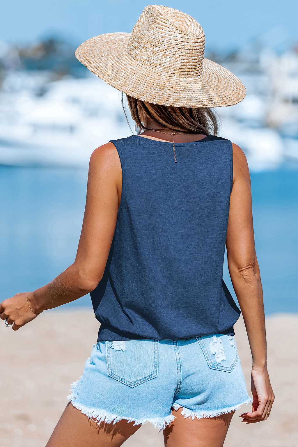 Hemelse Kus Blauwe Top