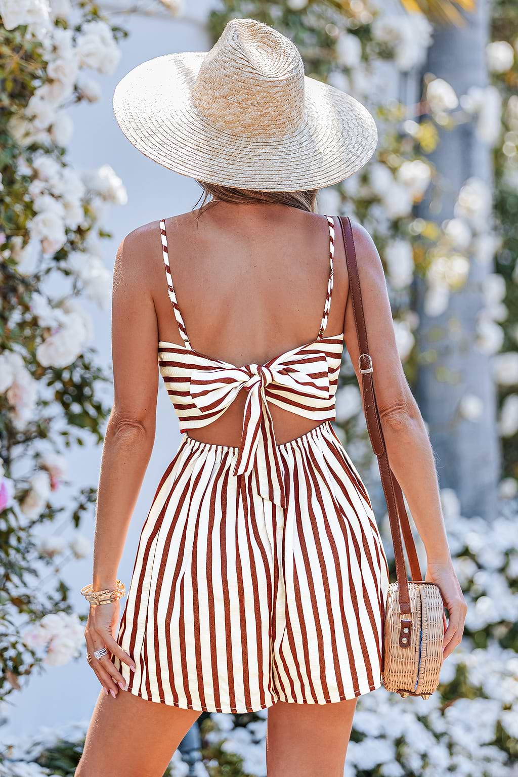 Day Off Striped Romper