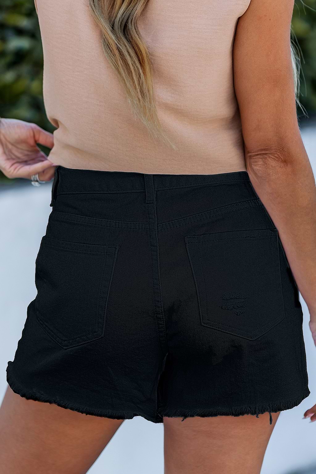 Coffee Run Black Shorts