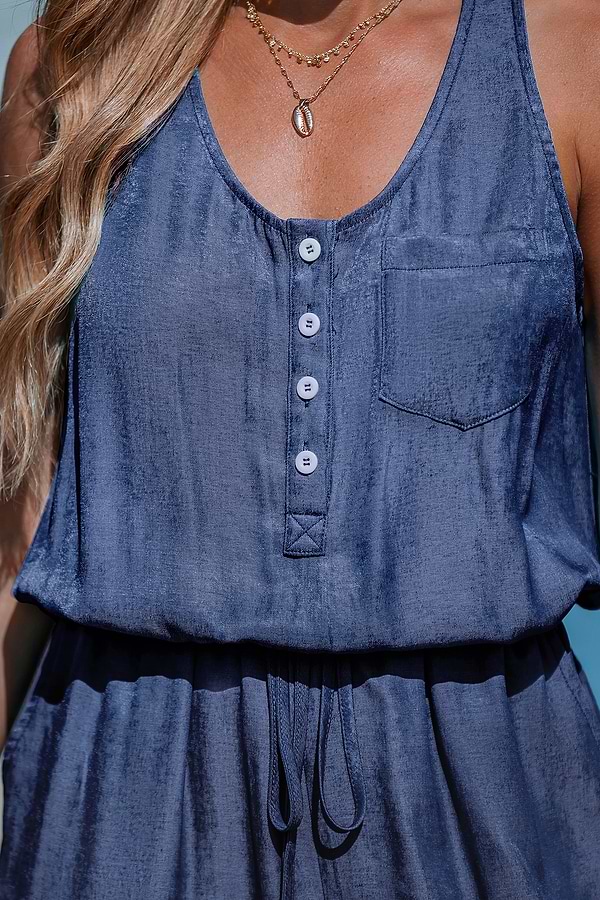 No Pressure Denim Jumpsuit
