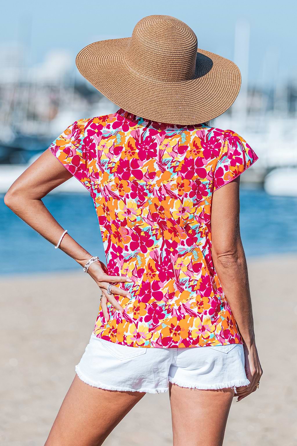 Scarlet Bloom Floral Top