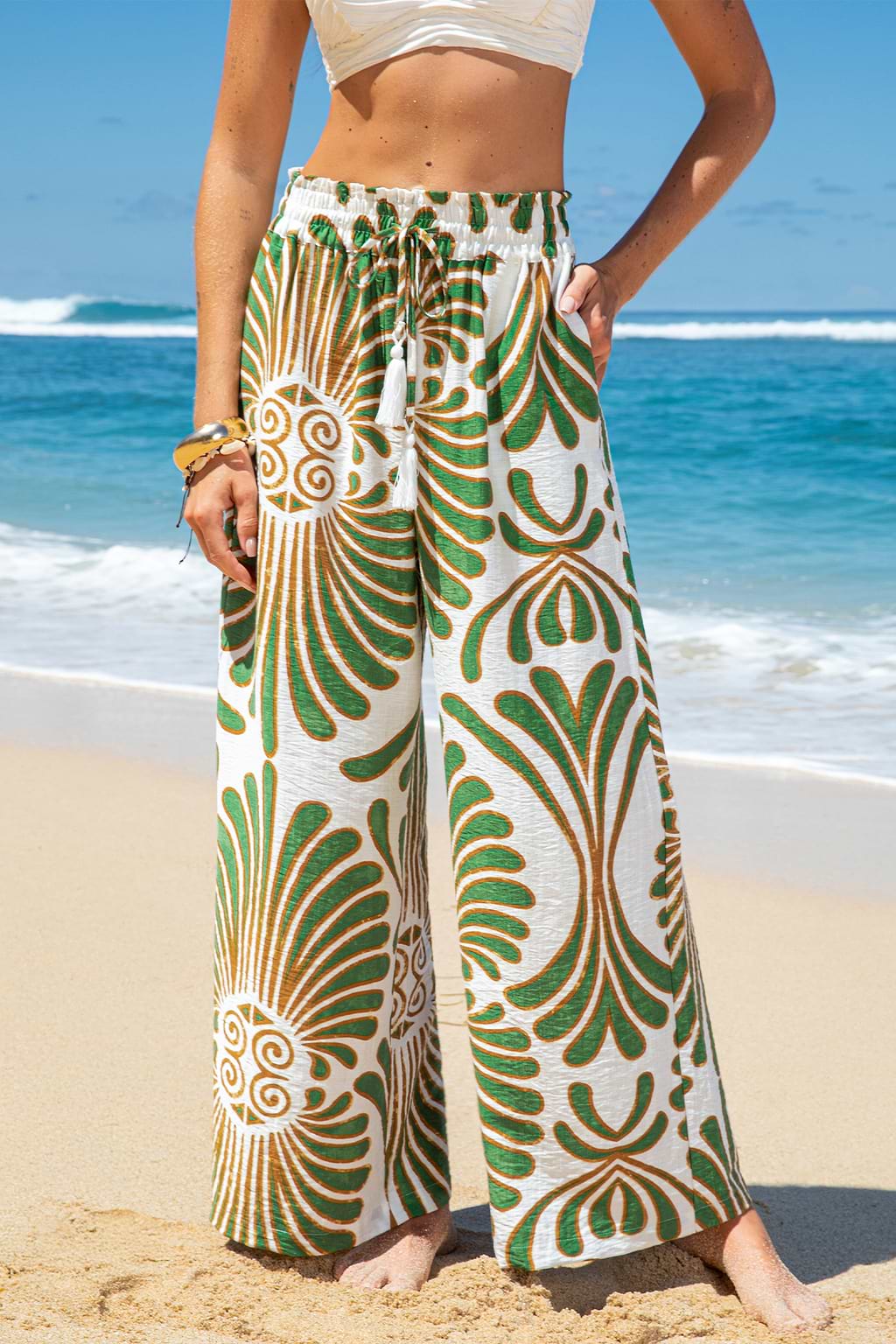 Palm Trail Ornate Pants