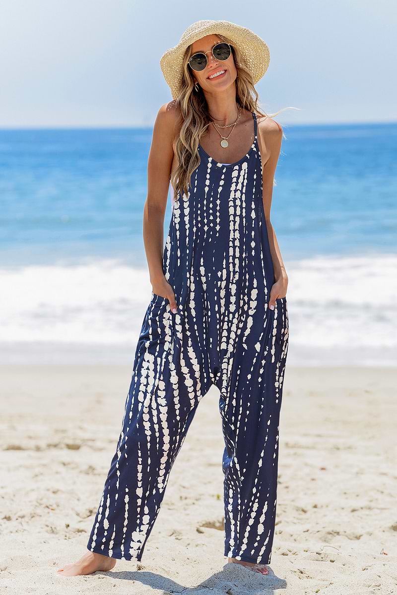 Indigo Drift Tie-Dye Jumpsuit