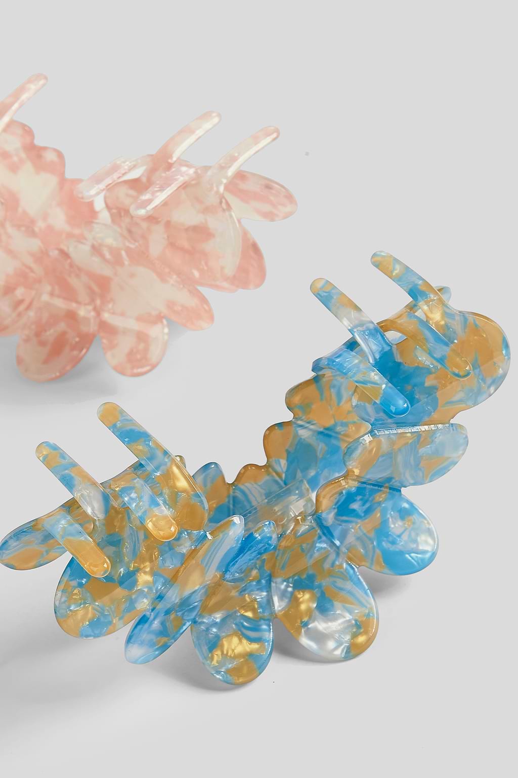 Playful Pop Marble Hair Clip Set