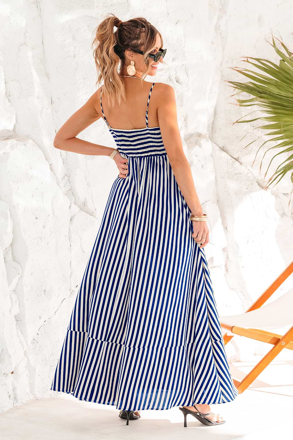 Line by Line Striped Maxi Dress