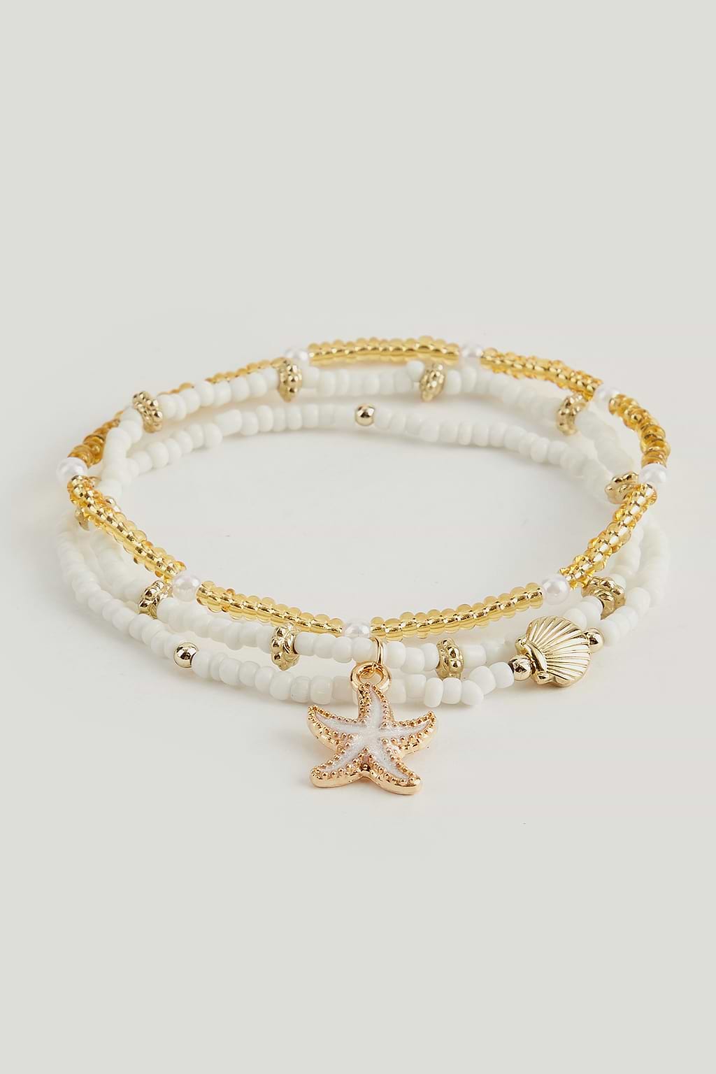 Subtle Glow Beaded Bracelet Set