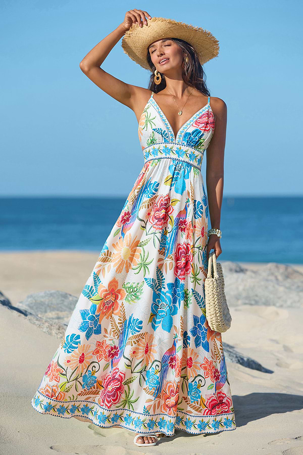 Big Energy Tropical Maxi Dress