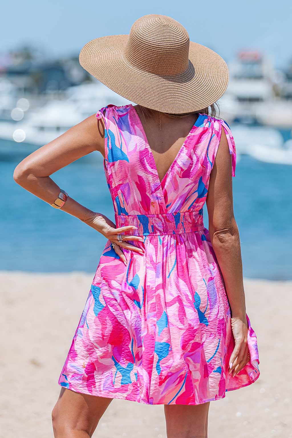 Lush Life Abstract Mini Dress