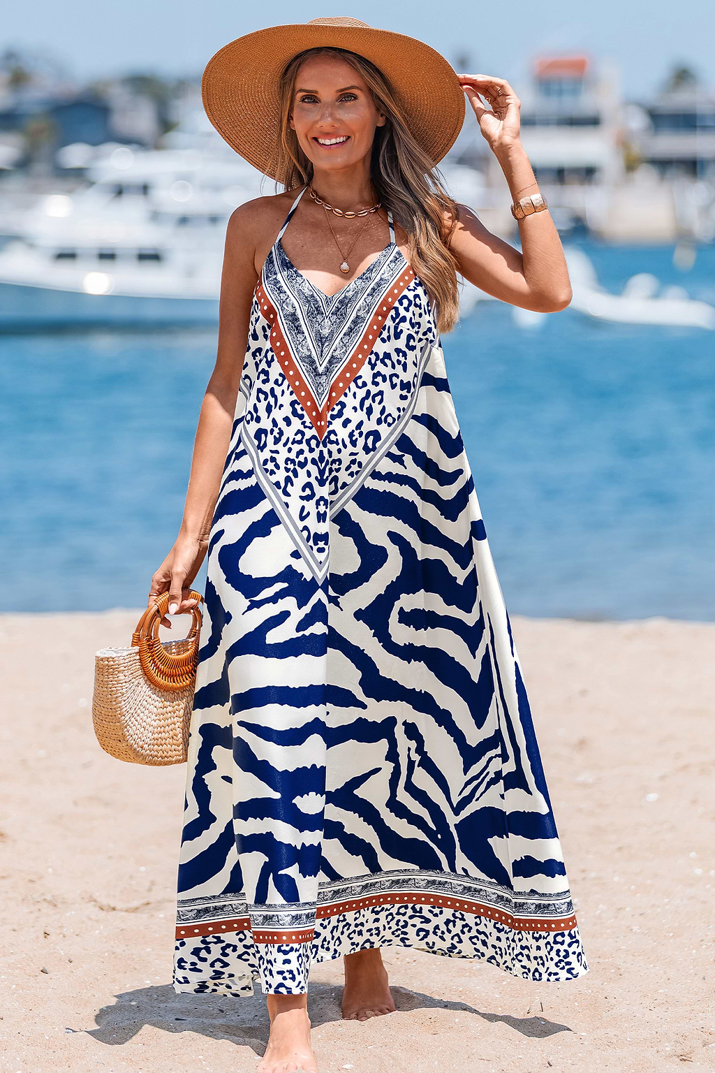 Wild Moves Animal Print Maxi Dress