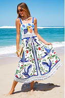 Off the Map Tropical Maxi Dress