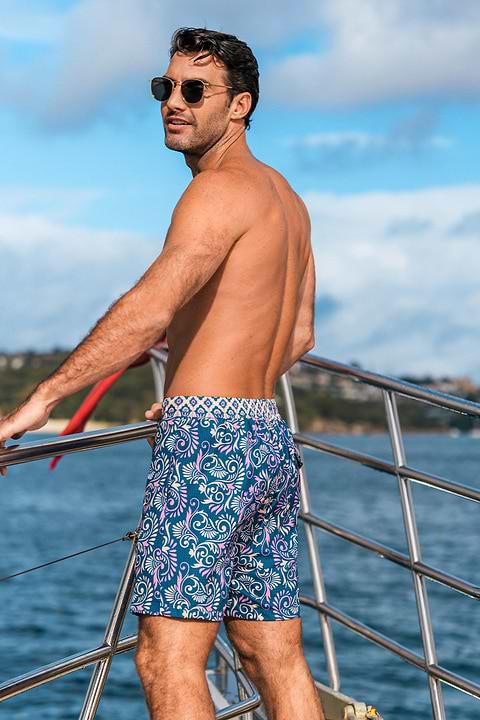 On the Bright Side Ornate Board Shorts