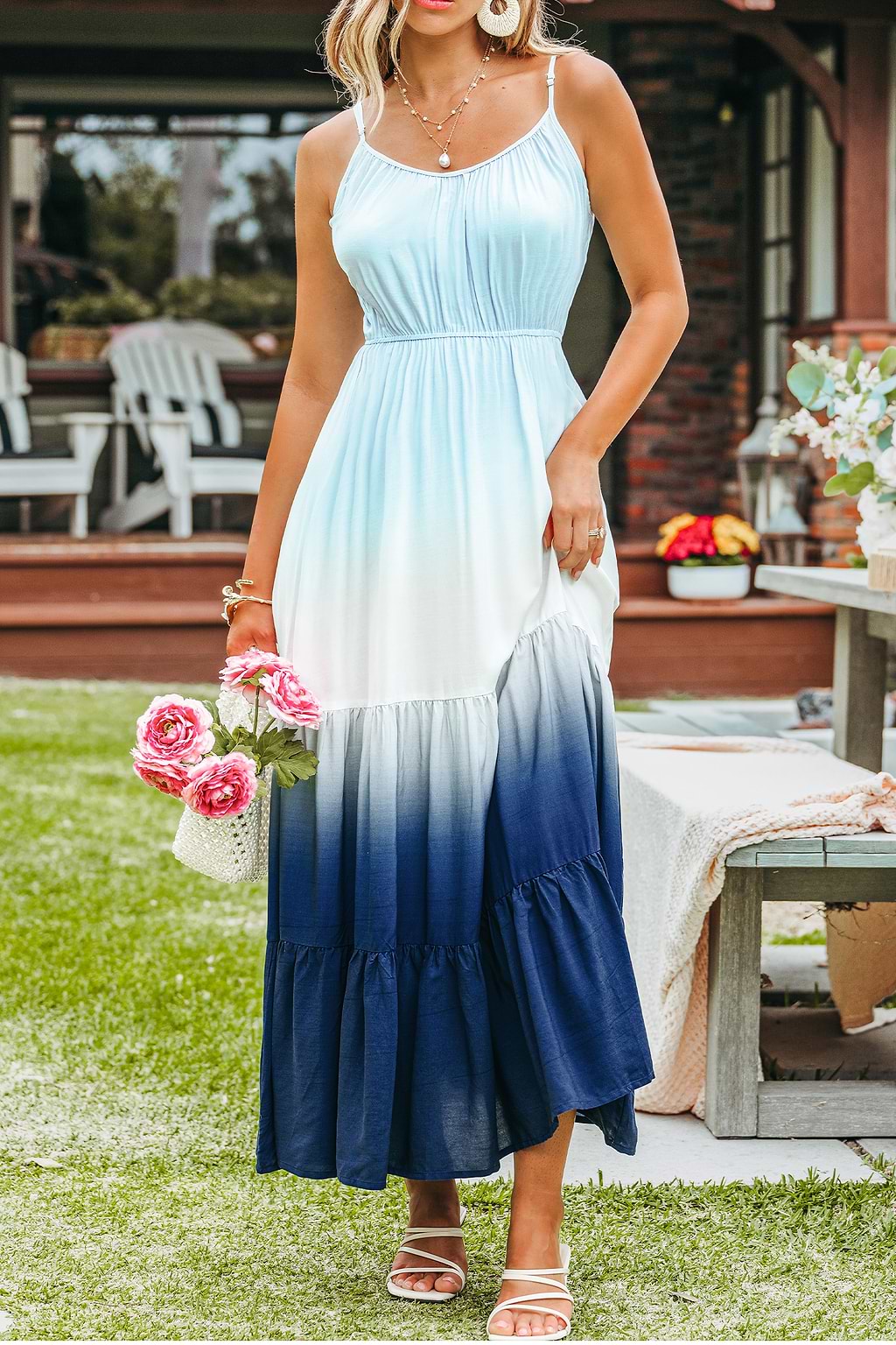 Ocean Mist Ombre Maxi-jurk