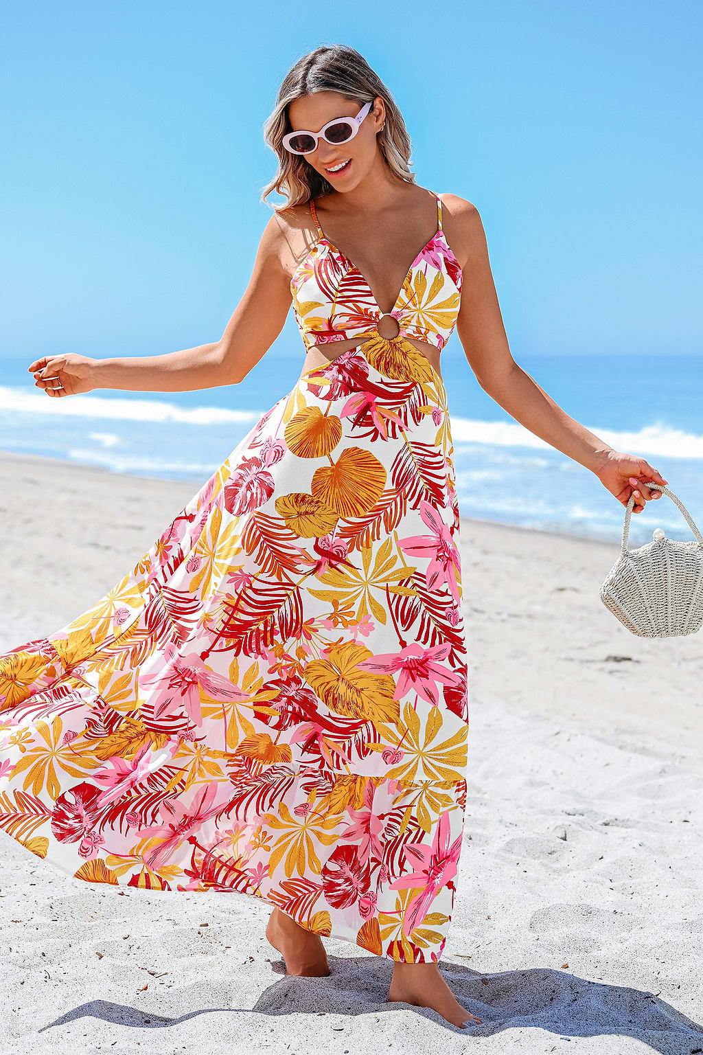 Mai Tai Mood Tropische Maxi-jurk