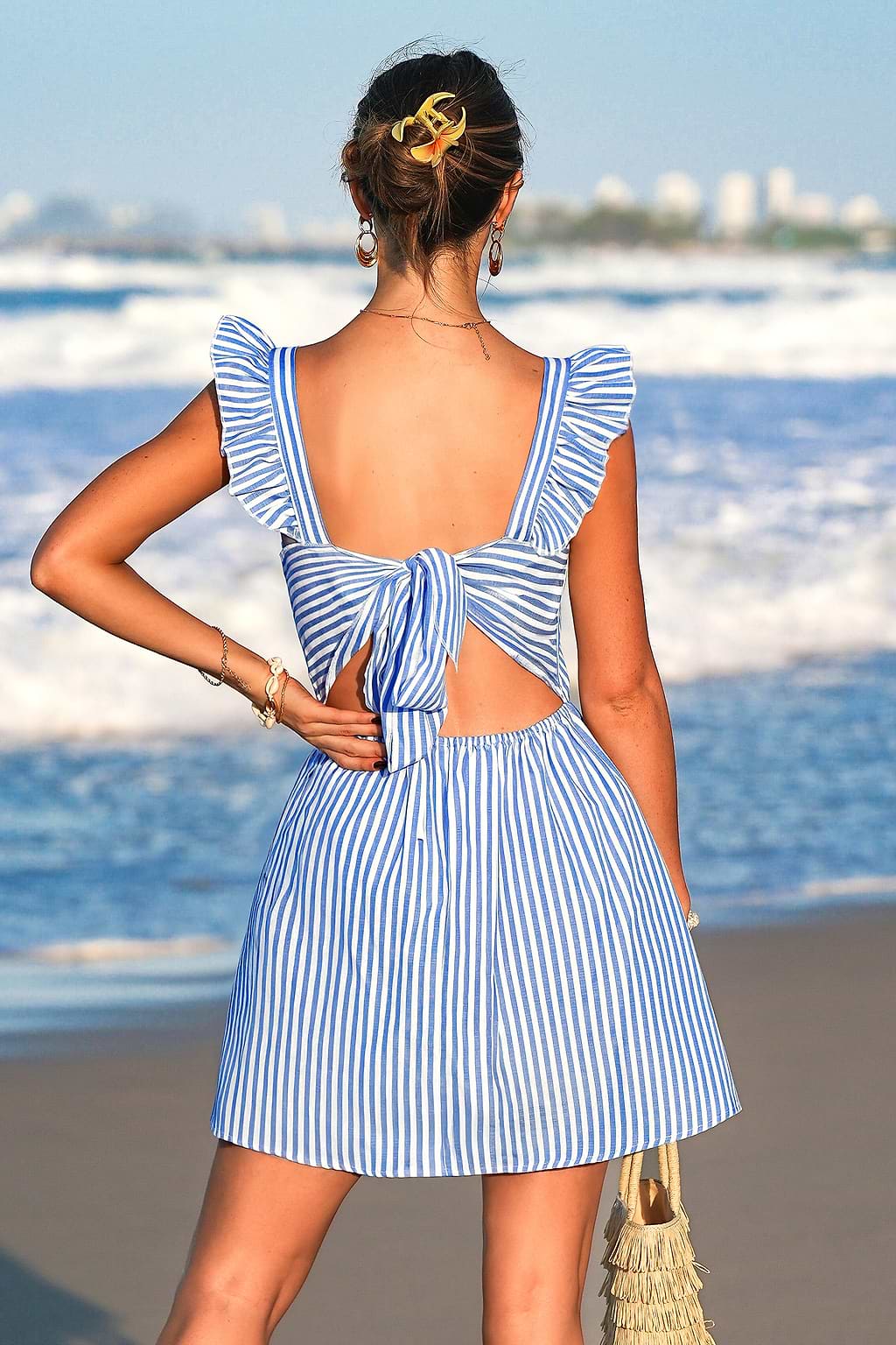 Sunbeam Days Striped Mini Dress