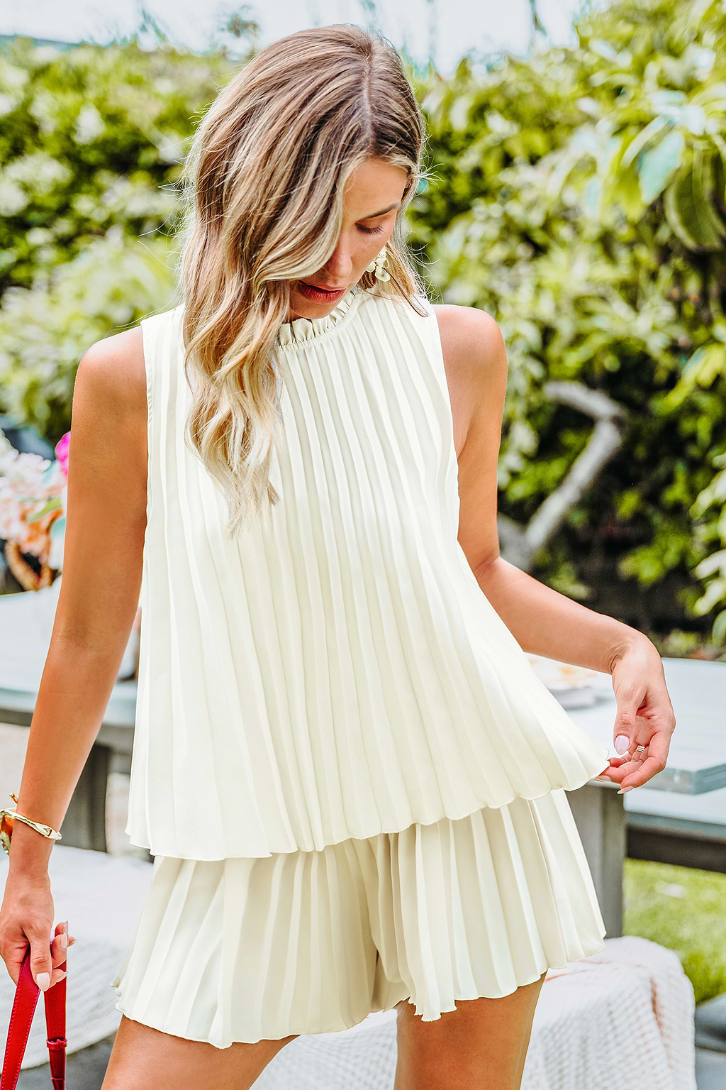 Polished Poise Cream Romper