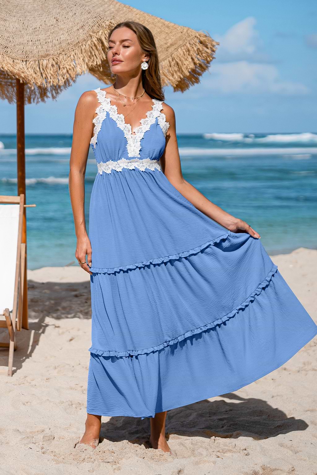 Finishing Touch Blue Maxi Dress