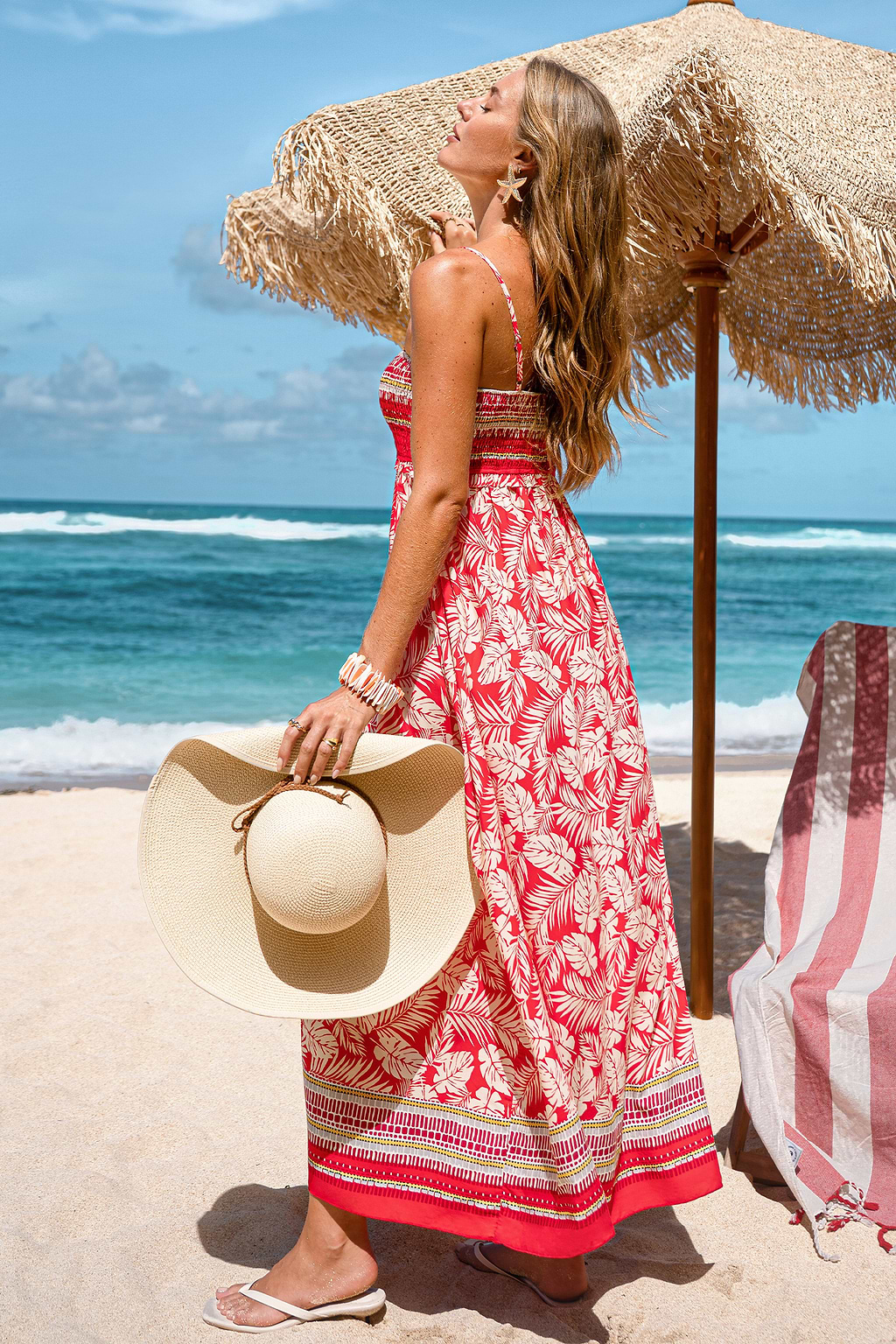 Abito lungo tropicale Sandy Soul