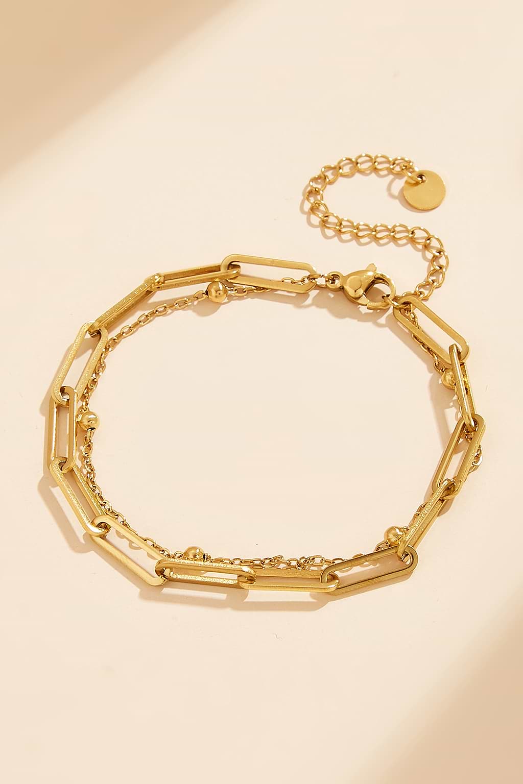 Goldfarbenes verstellbares Armband