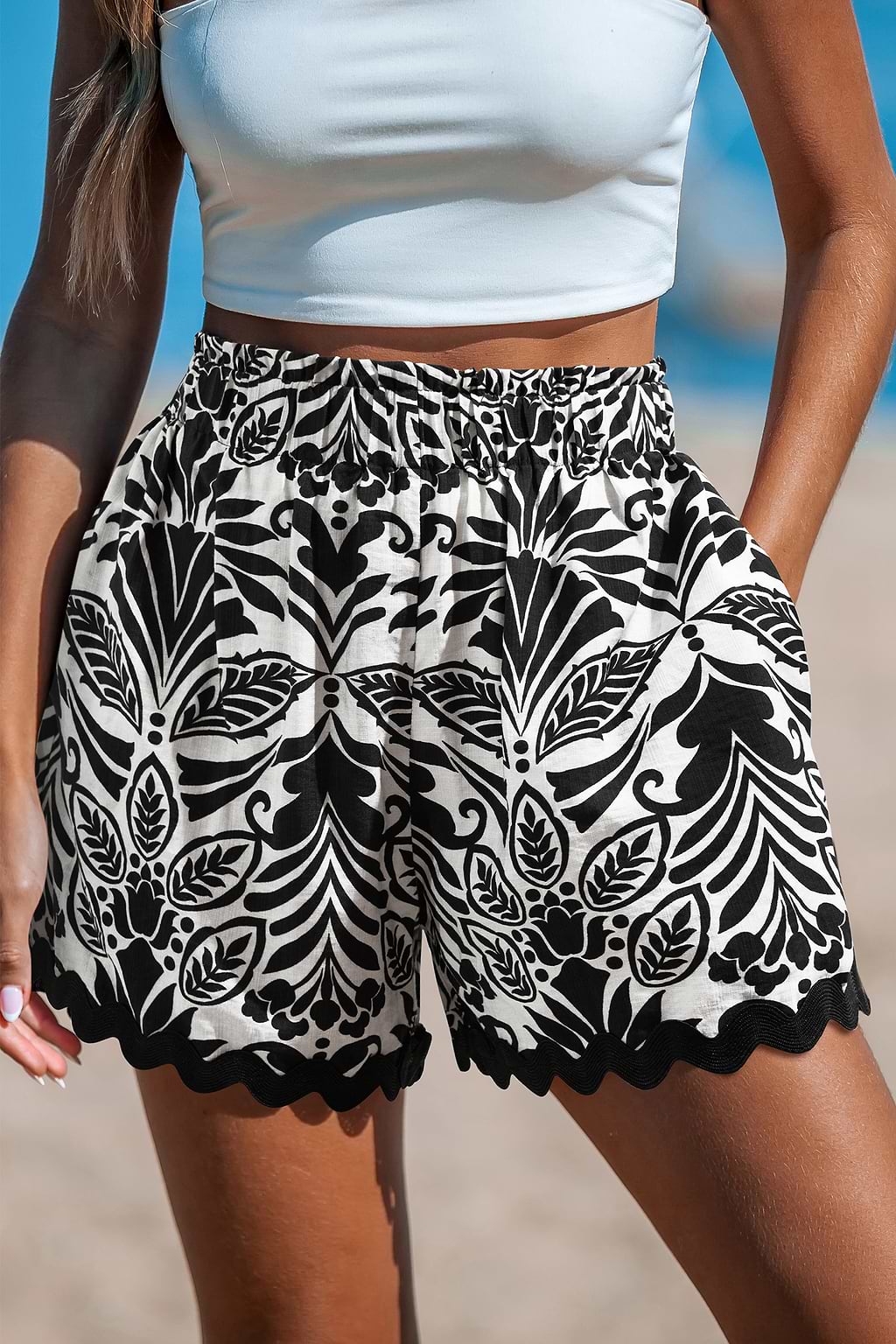 Intricate Touch Ornate Shorts