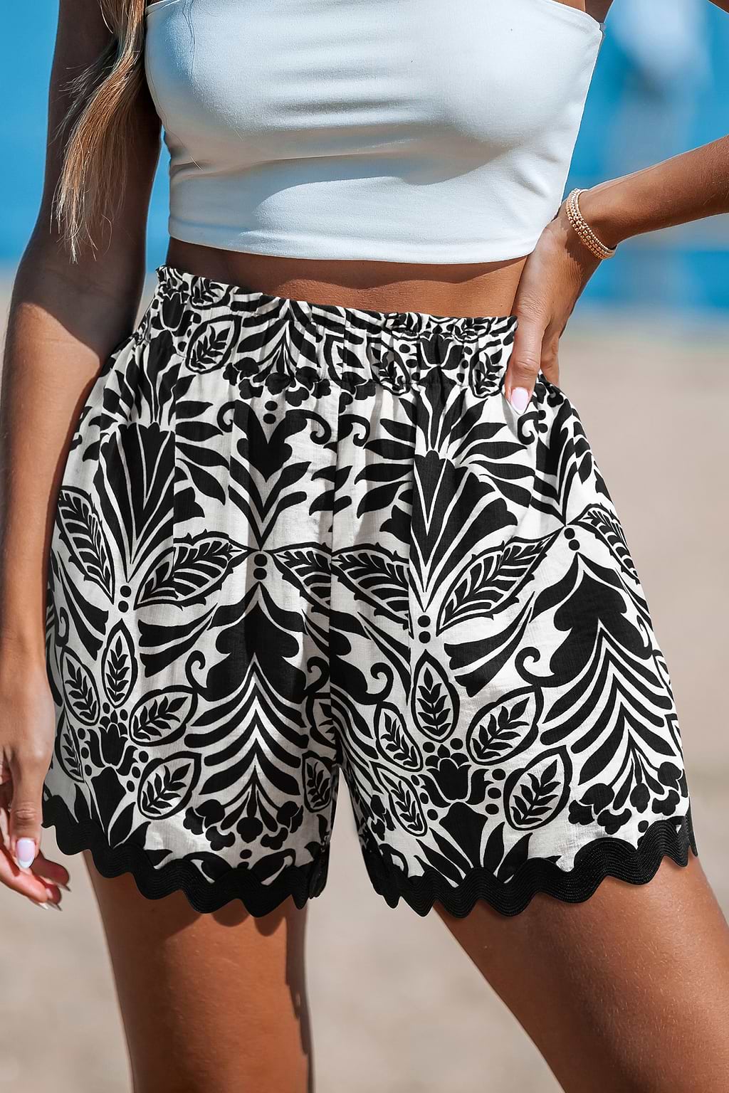 Intricate Touch Ornate Shorts