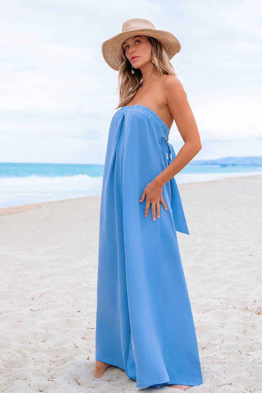 Big Trouble Blue Jumpsuit