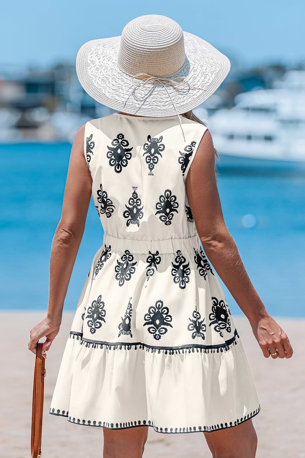 Refined Look Ornate Mini Dress