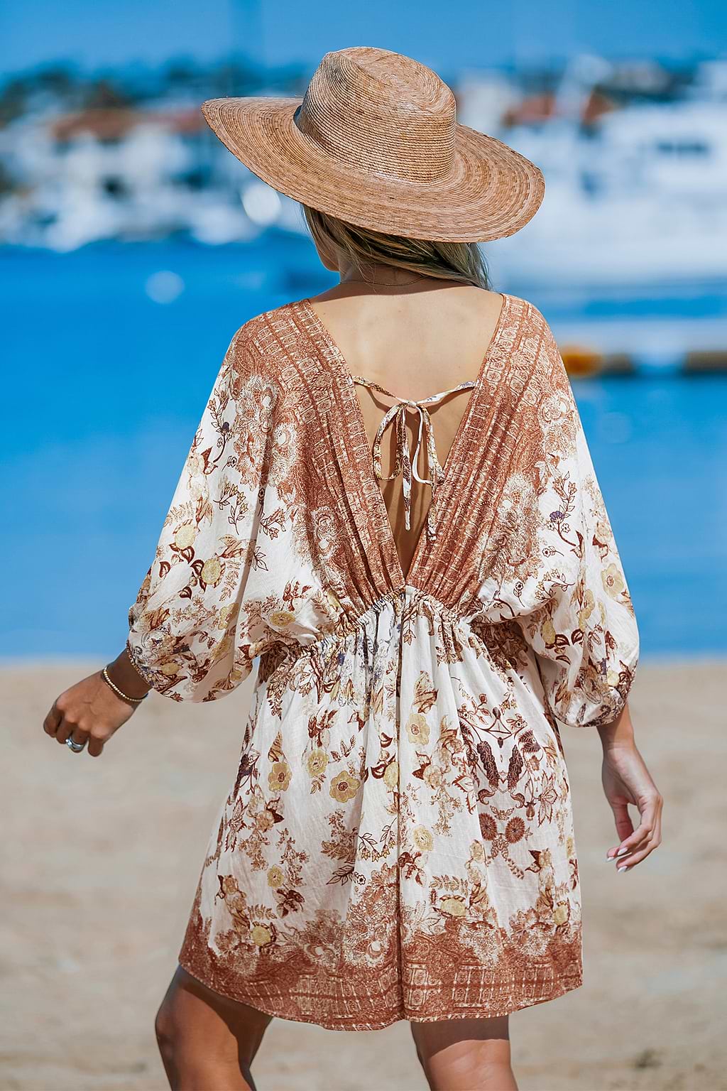 Bali Paisley Cover-Up Mini Dress
