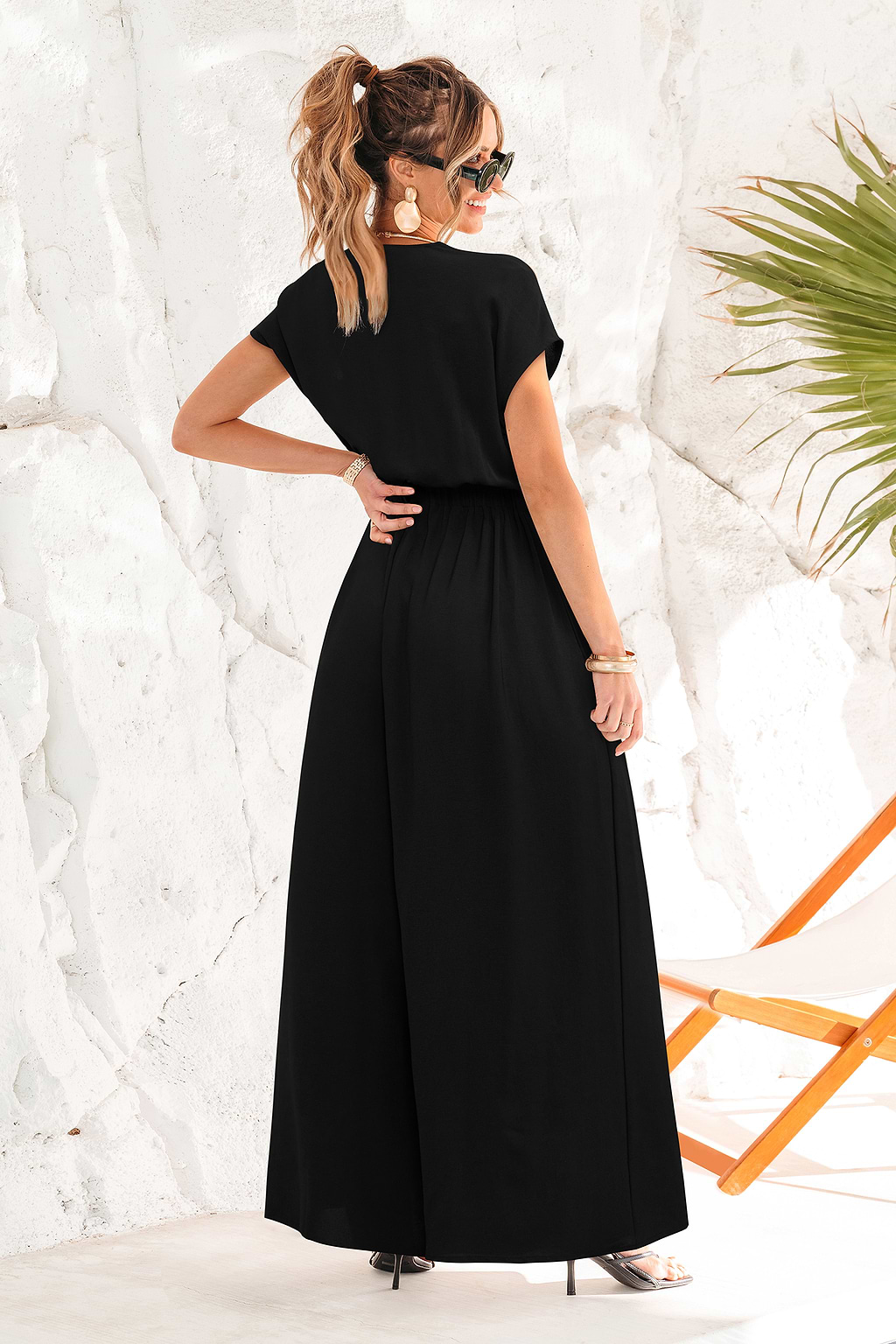 Night Flow Black Jumpsuit