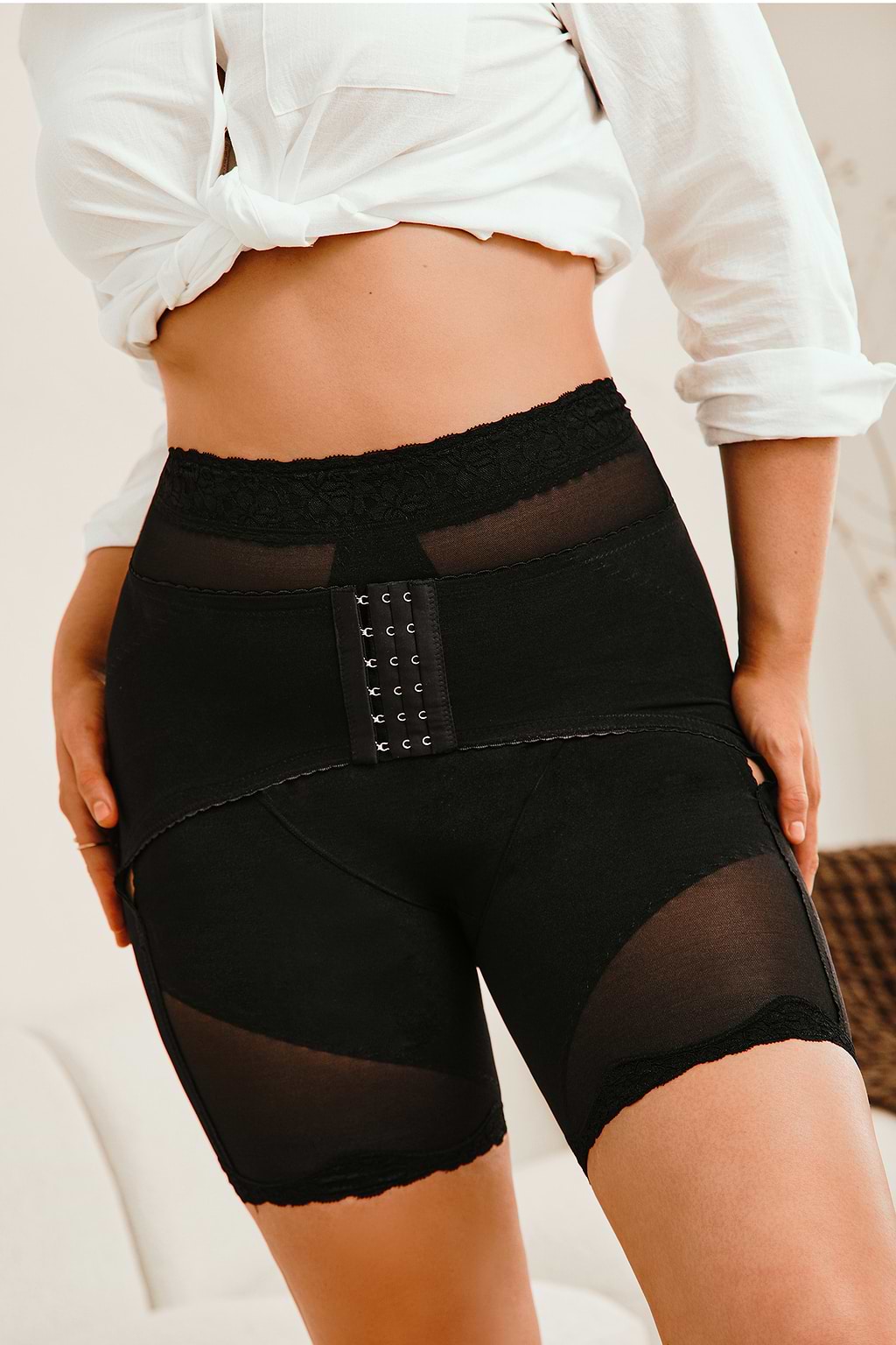 Curve Hugger Black Shapewear Bottoms