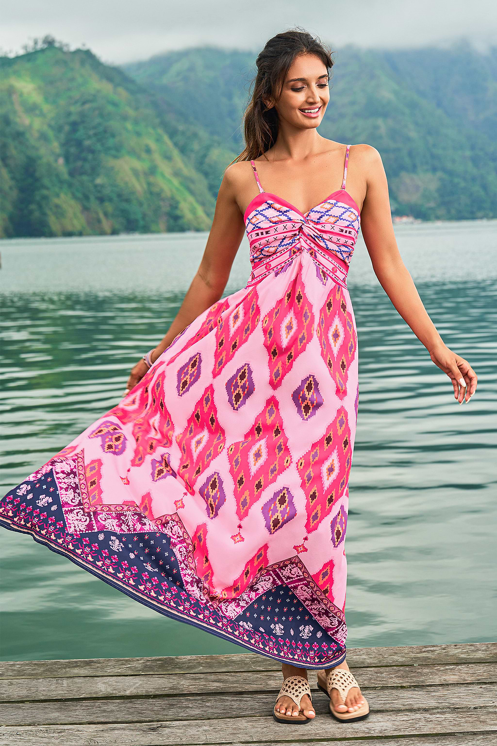 On the Right Path Boho Dress