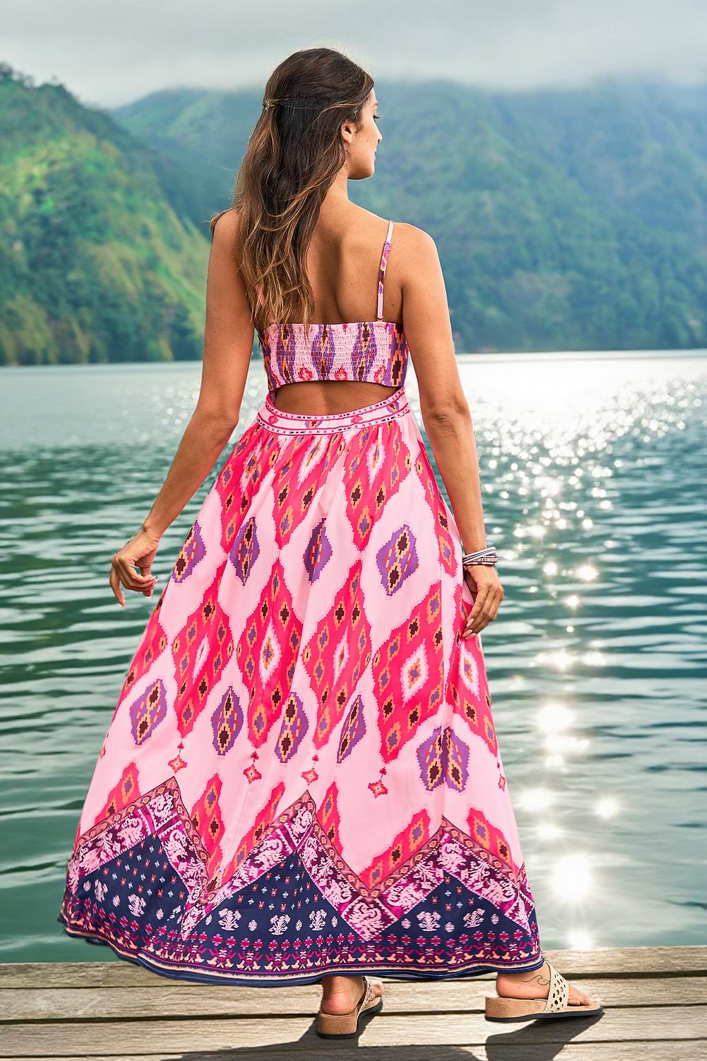 On the Right Path Boho Dress