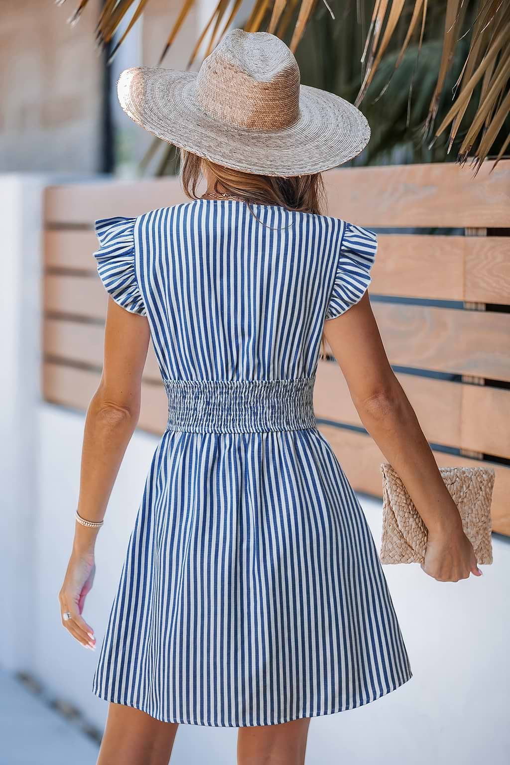 Cool Calm Striped Mini Dress