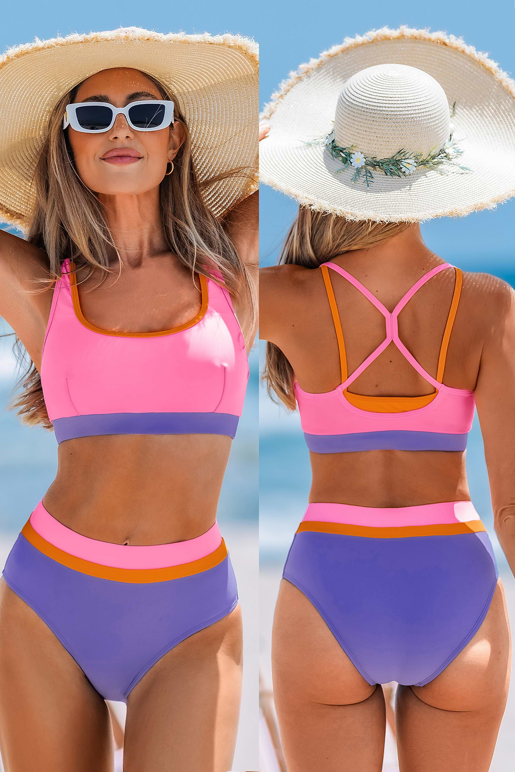 Candy Dash Colorblock Bikini Set