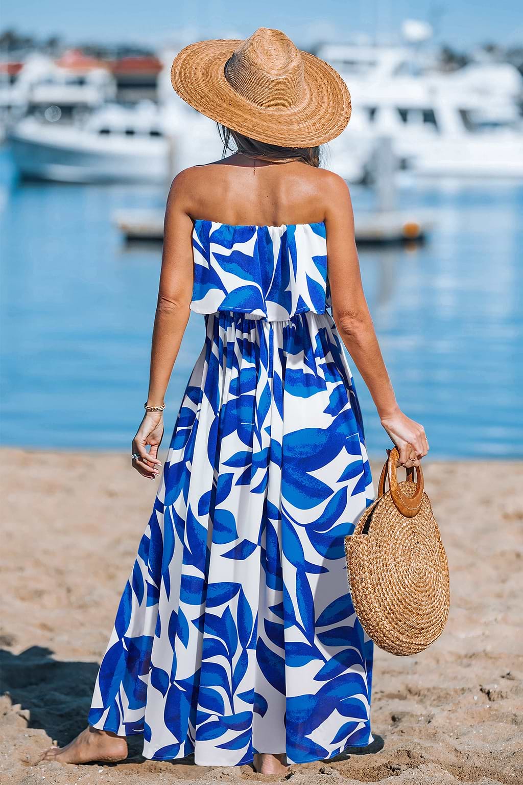 Cool Wind Tropical Maxi Dress